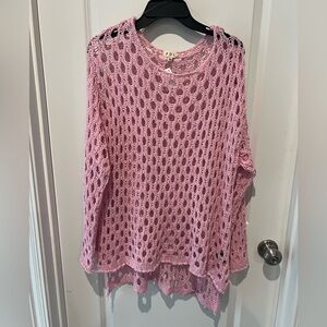 NWT POL Delicate Pink Knitwear size medium see measurements